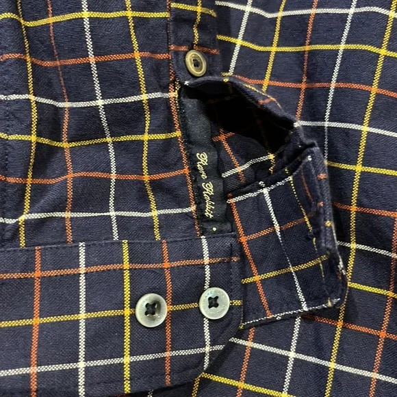 Rare Rabbit long sleeve plaid button down top - Picture 7 of 12